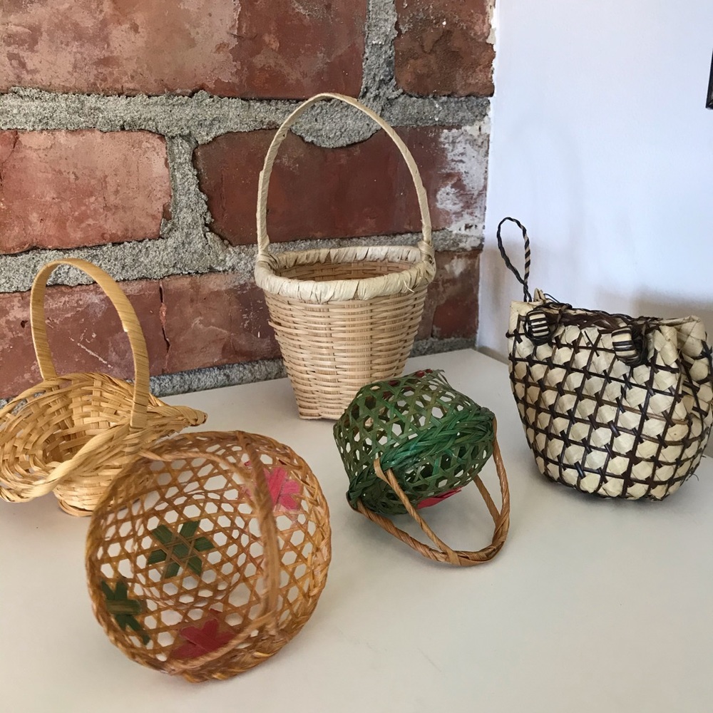 Cottagecore Basket Ornaments